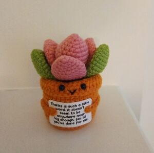 Knit "thank you" Plant